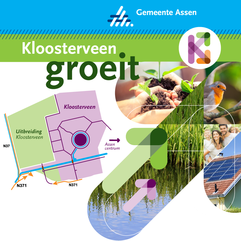 Logo kloosterveen bloeit