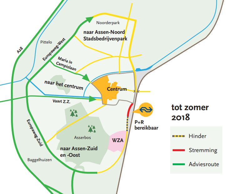 Schematische kaart werkzaamheden