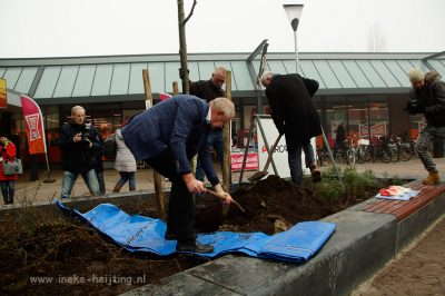 wethouder Albert Smit plant boom