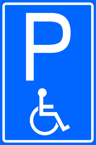 verkeersbord parkeren gehandicapten