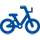 Getekend icoontje fiets