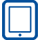 Getekend icoontje tablet