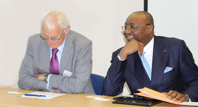 Dr John Kirkland and Professor Mbonjo