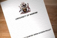 Behind Univ. of Nairobi’s new open access policy