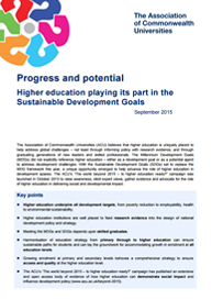 Progress and potential: higher education playing its part in the Sustainable Development Goals