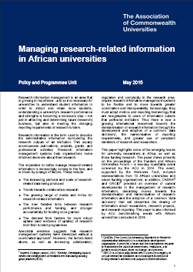 Managing research-related information in African universities